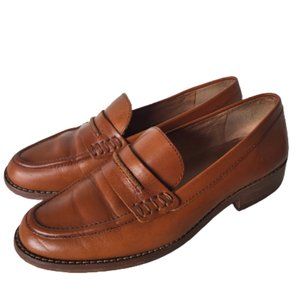 Madewell Elinor Loafer Leather Dark Chestnut